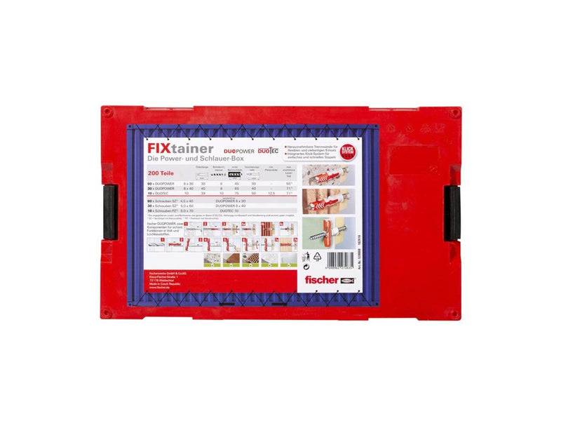 Fischer FixTainer - DuoPower/DuoTec + screws (200 pcs.)