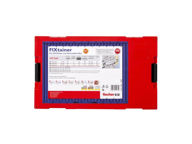 Fischer FixTainer - SX-plug and screw-Box