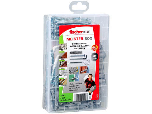 Fischer Meister-Box UX with screws and hooks