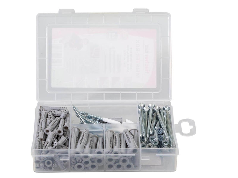 Fischer Meister-Box UX with screws and hooks