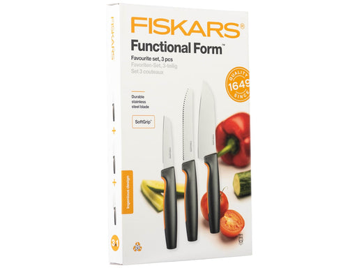 Fiskars Functional Form Favourite knife set 3 pcs