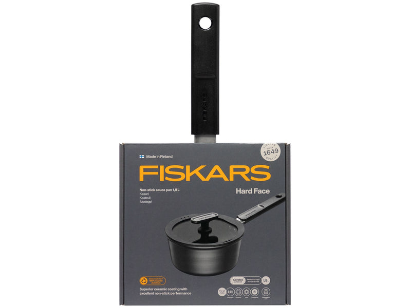 Fiskars Hard Face Saucepan 1.8 L with Lid