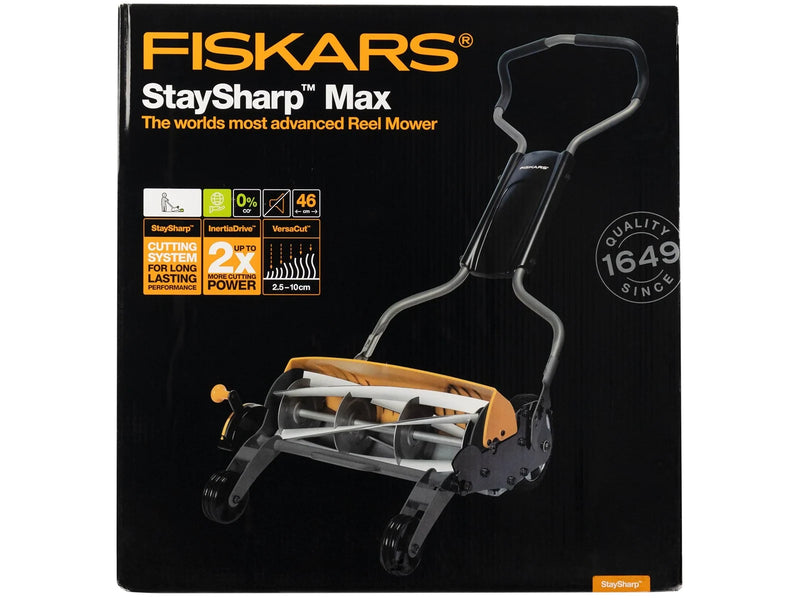 Fiskars Spindelmäher StaySharp Max