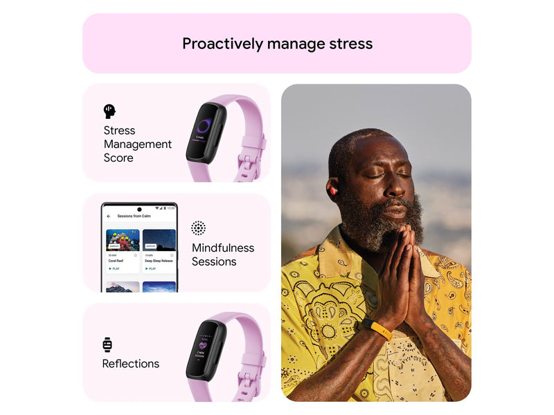 Fitbit Inspire 3 Black/Lilac Bliss