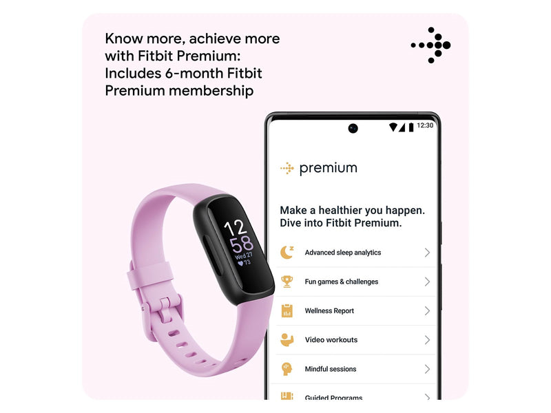Fitbit Inspire 3 Black/Lilac Bliss