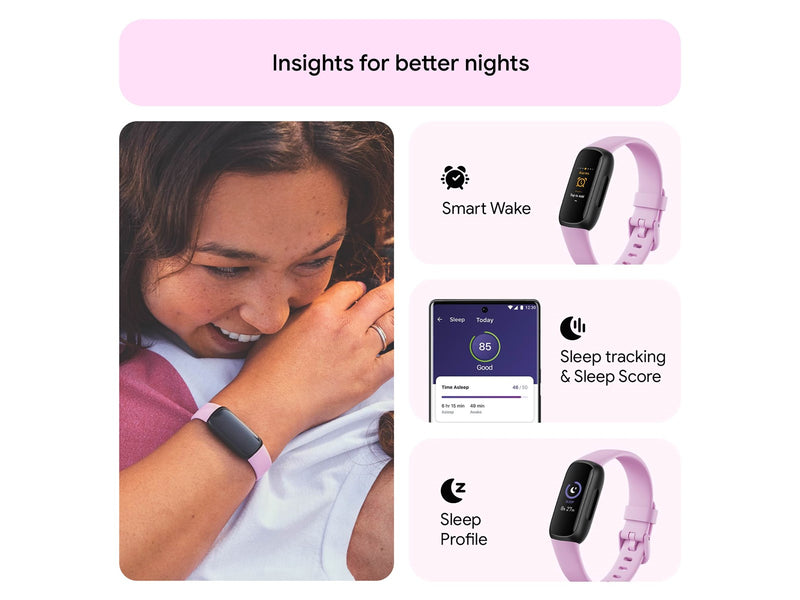 Fitbit Inspire 3 Black/Lilac Bliss