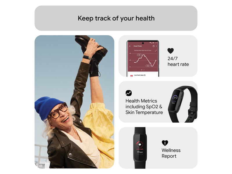 Fitbit Inspire 3 Black/Midnight Zen