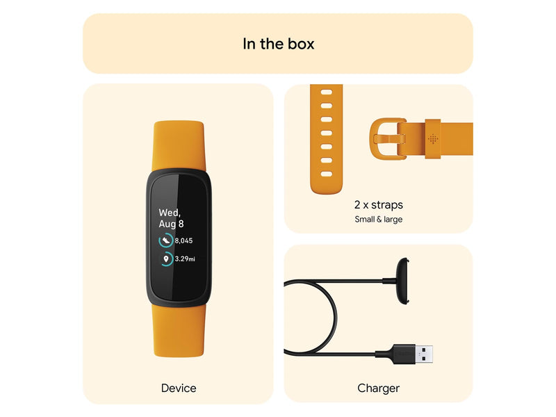 Fitbit Inspire 3 Black/Morning Glow