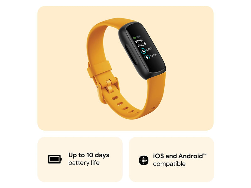 Fitbit Inspire 3 Black/Morning Glow