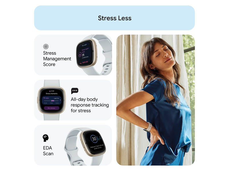 Fitbit Sense 2 Blue Mist/Soft Gold