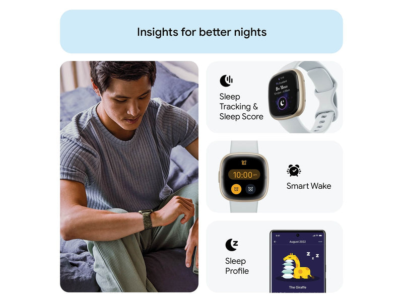 Fitbit Sense 2 Blue Mist/Soft Gold