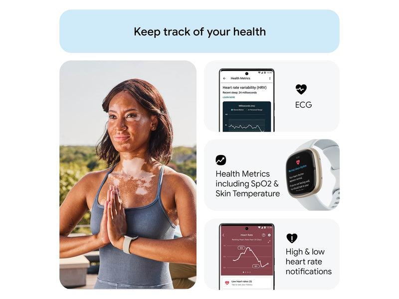 Fitbit Sense 2 Blue Mist/Soft Gold