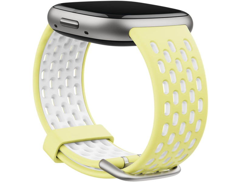 Fitbit Versa 3/4 & Sense/2 Glow Up/Frost White Large