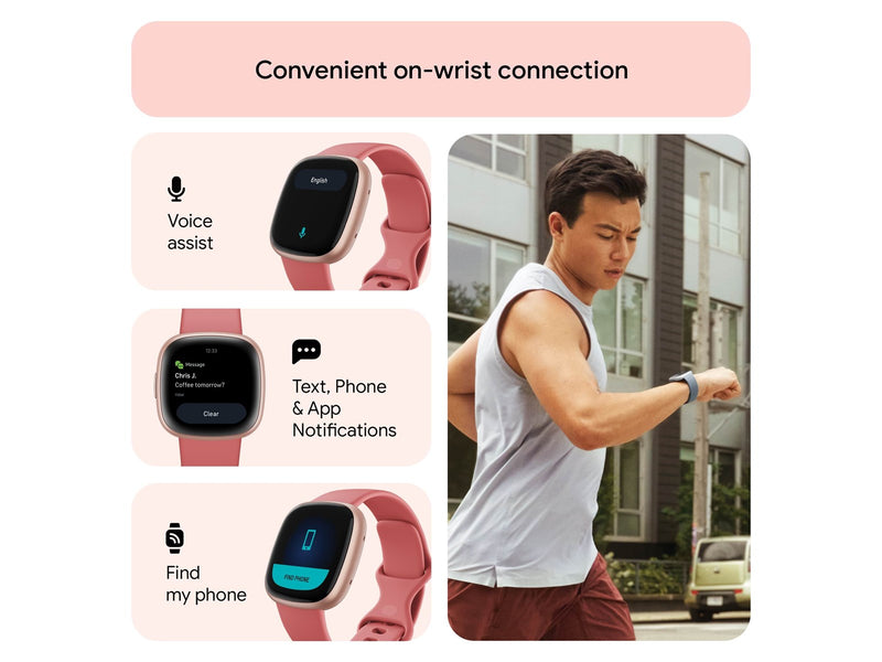 Fitbit Versa 4 Pink Sand/Copper Rose