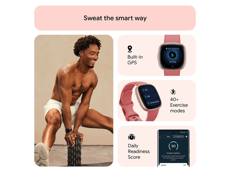 Fitbit Versa 4 Pink Sand/Copper Rose