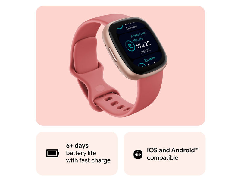 Fitbit Versa 4 Pink Sand/Copper Rose