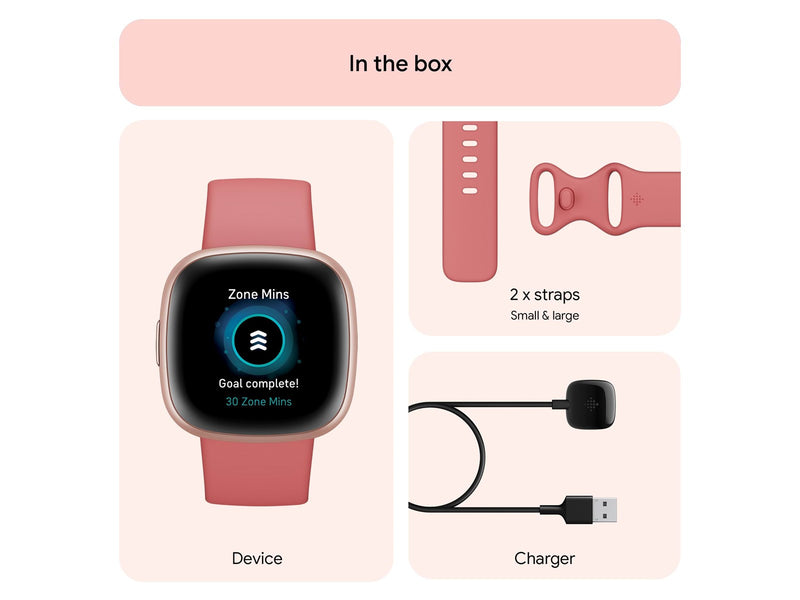 Fitbit Versa 4 Pink Sand/Copper Rose