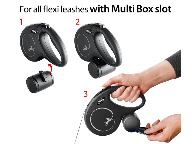 Flexi Multi Box für Leckerlis oder Kotbeutel Hellgrau