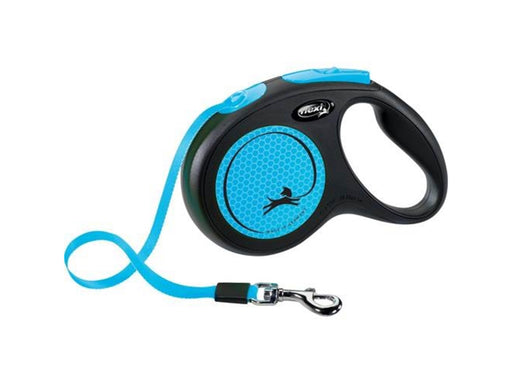 Flexi New NEON M leash 5 m 25 kg black / neon blue