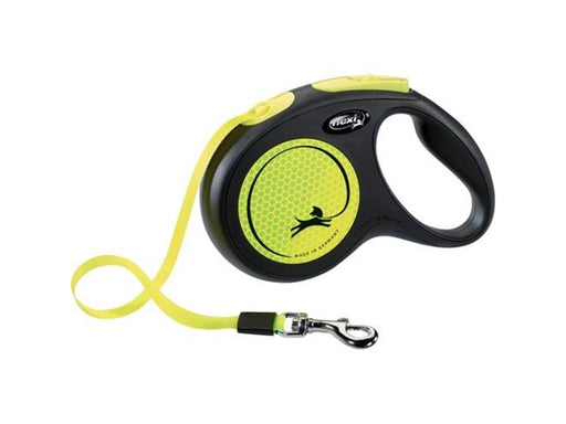 Flexi New NEON leash M 5M 25KG black/neon yellow