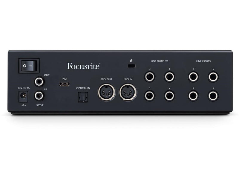 Focusrite Clarett+ 4Pre - 18 in / 8 out USB-C audio interface with analog air-circuit