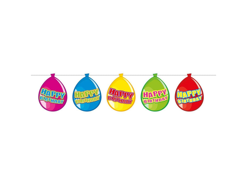 Folat BV Bunting Balloons Happy Birthday 10mtr.