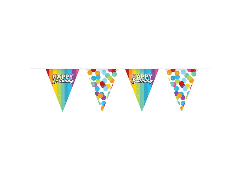 Folat BV - Bunting Rainbow Happy Birthday 6mtr.