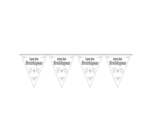 Folat BV Flag line Long live the Bride and Groom 10 meters