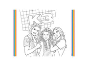 Folat BV K3 Placemats Coloring Pages 6pcs.