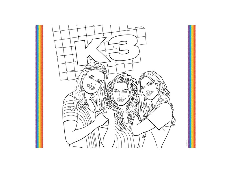 Folat BV K3 Placemats Coloring Pages 6pcs.