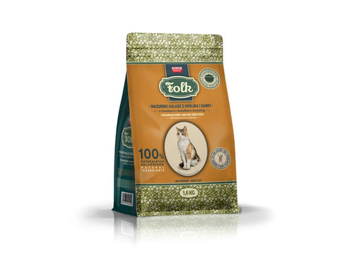 Folk Masurian-style rabbit and roe deer stew with beets and cranberries - dry cat food - 1.6kg
