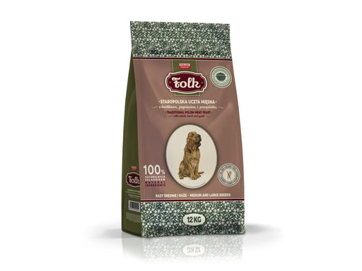 Folk Medium and large breeds Traditional polish meat feast with rabbit lamb and quail - dry dog food - 12kg