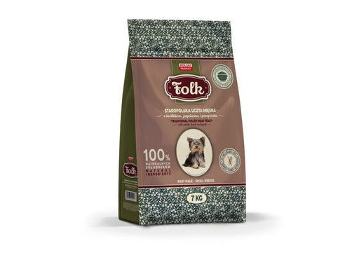 Folk Small breeds Traditional polish meat feast with rabbit lamb and quail - dry dog food - 7kg