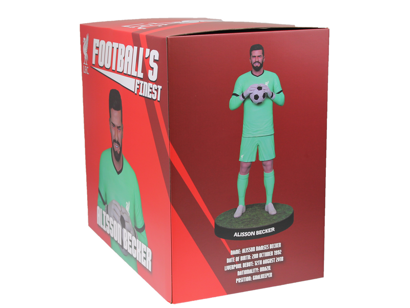 Footballs Finest - ALISSON BECKER - OFFICIAL LIVERPOOL FC - FOOTBALL'S FINEST 60CM RESIN STATUE - Figur