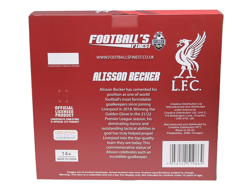 Footballs Finest - ALISSON BECKER - OFFICIAL LIVERPOOL FC - FOOTBALL'S FINEST 60CM RESIN STATUE - Figur