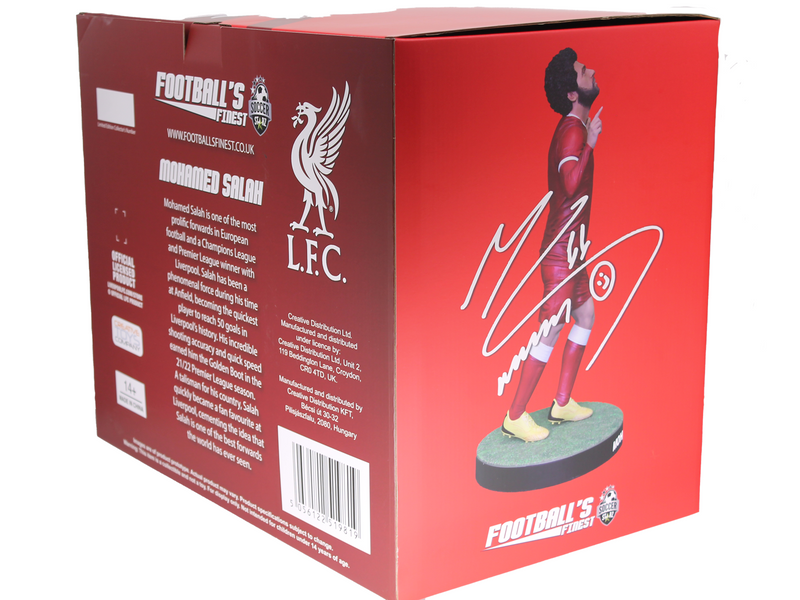 Footballs Finest - MOHAMED SALAH - OFFICIAL LIVERPOOL FC - FOOTBALL'S FINEST 60CM RESIN STATUE - Figur