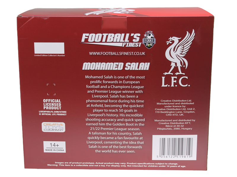 Footballs Finest - MOHAMED SALAH - OFFICIAL LIVERPOOL FC - FOOTBALL'S FINEST 60CM RESIN STATUE - Figur