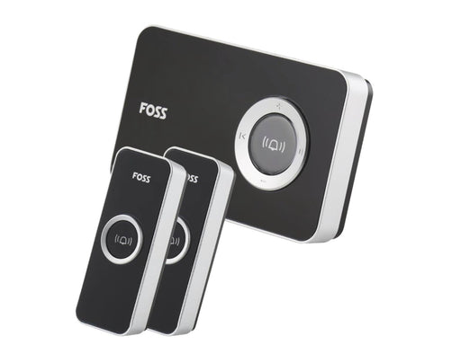 Foss Europe TREND Doorbell DESIGN - Optional ringing sound Black