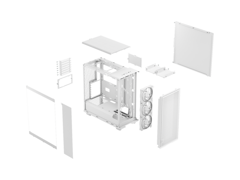Fractal Design Epoch White TG RGB - Gehäuse - Miditower - Weiß