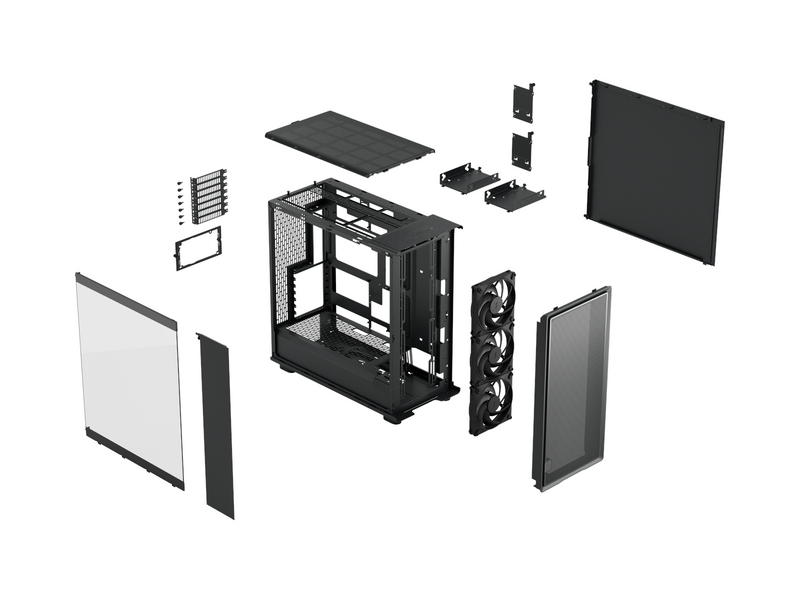 Fractal Design Epoch XL Black TG - Gehäuse - Tower - Schwarz