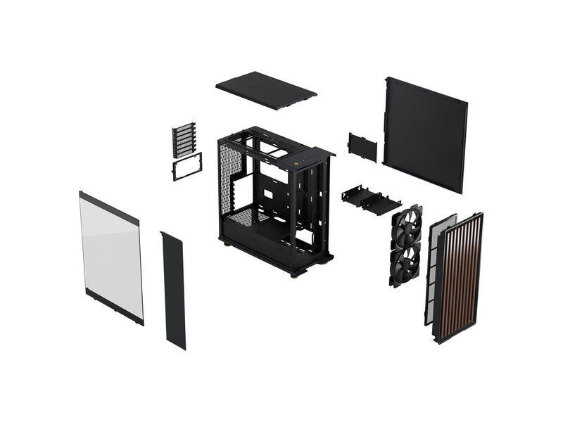 Fractal Design North TG - Charcoal Black - Gehäuse - Miditower - Schwarz