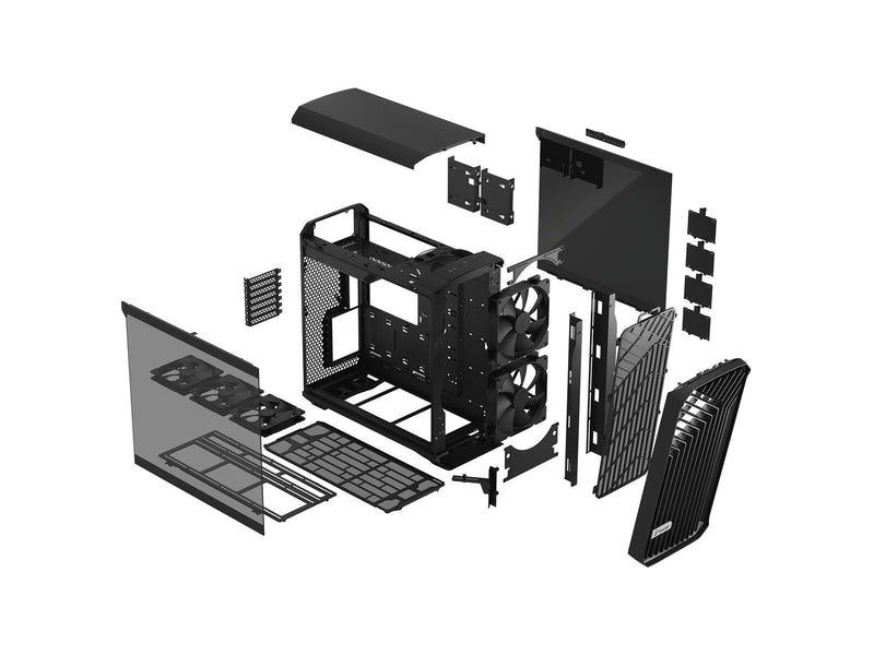 Fractal Design Torrent - Black TG Light Tint - Gehäuse - Miditower - Schwarz