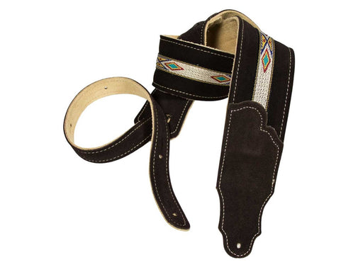Franklin Gitarrengurt - Southwest - Wildleder - Schokolade