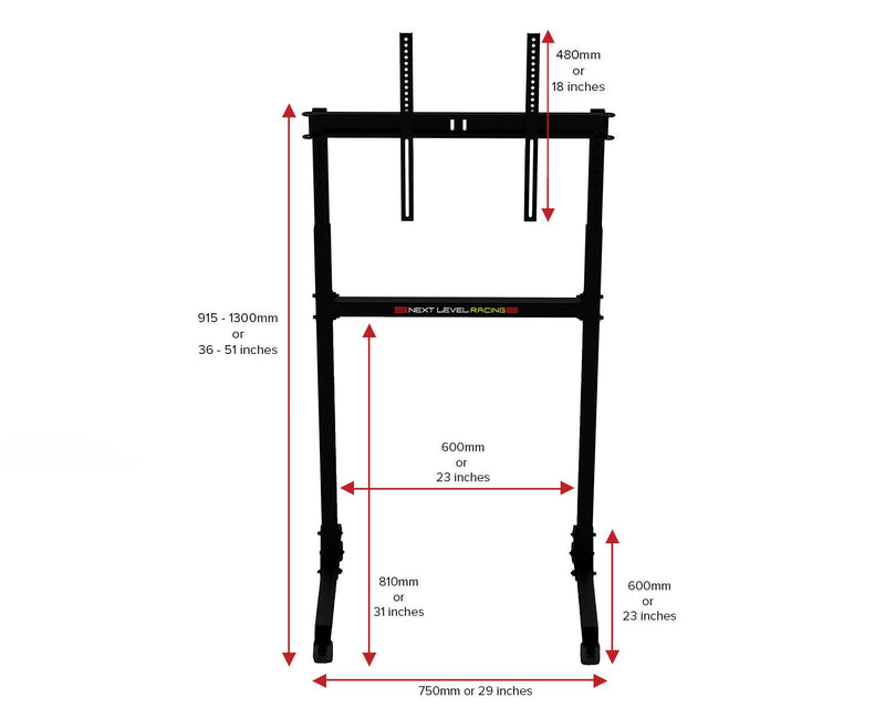 Next Level Racing® Free Standing Single Monitor Stand