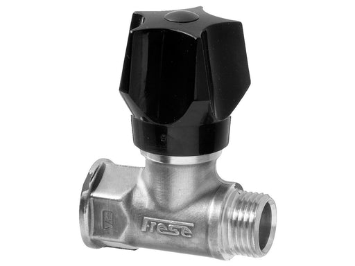 Frese stop valve dn15 for f raw brass with handle and drain