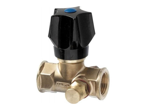 Frese stop valve dn20 for f raw brass with handle and contra