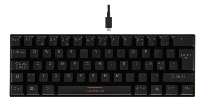 Deltaco DK430 Gaming Tastatur, Schwarz