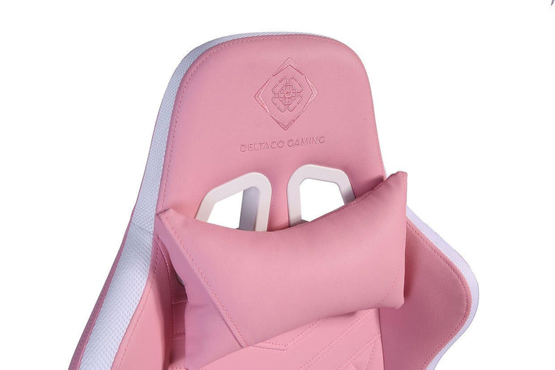 Deltaco Pink Linke Gaming Stuhl, Pink