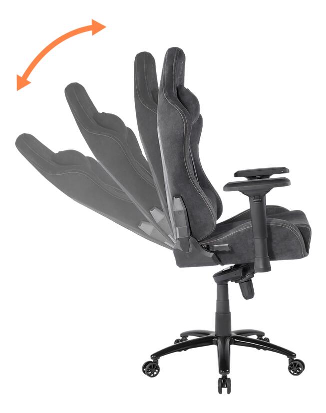Deltaco DC440D Gaming Stuhl, Grau