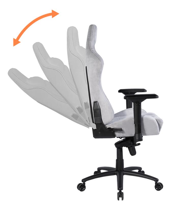 Deltaco DC440L Gaming Stuhl, Hellgrau
